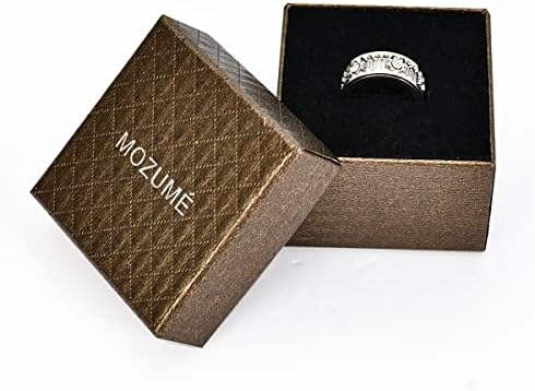 Mozume 8 mm-es Tárcsa Gyűrűk Felszerelés Gyűrű Forog Esküvői Gyűrűk, Enyhíti a Szorongásos Fidget Stressz a Nők a Férfiak Tizenéves