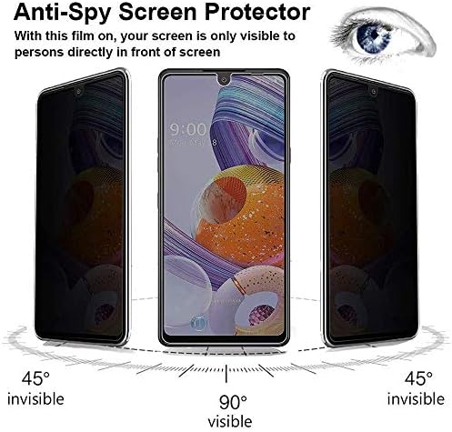 GLBLAUCK [2 Csomag] a Samsung Galaxy V34 5G Adatvédelmi képernyővédő fólia, Anti-Spy 9H Keménység Esetben, Barátságos Edzett