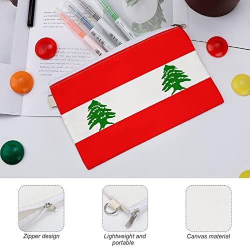Libanoni Zászló Vászon Pénztárca Tok Vicces Változás Pénztárca, Hogy Fel Zsák Pénzt Szervező