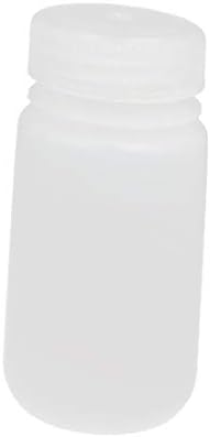 X-mosás ragályos 100ml HDPE Műanyag, Kerek, Széles Szája Minta Üveg Fehér(Botella de muestra la boca ancha de plástico de HDPE de 100 ml,