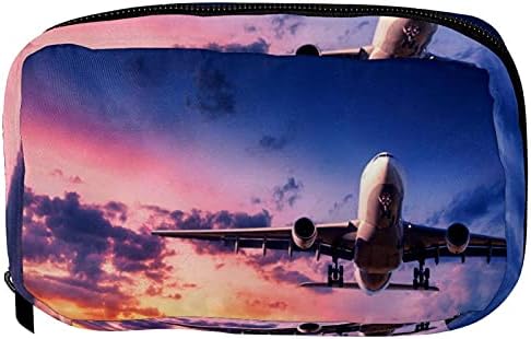 Inhomer Tisztálkodási Női Táskák Repülőgép A Sky Travel Kozmetikai Smink Tok Praktikus Ceruza Esetekben