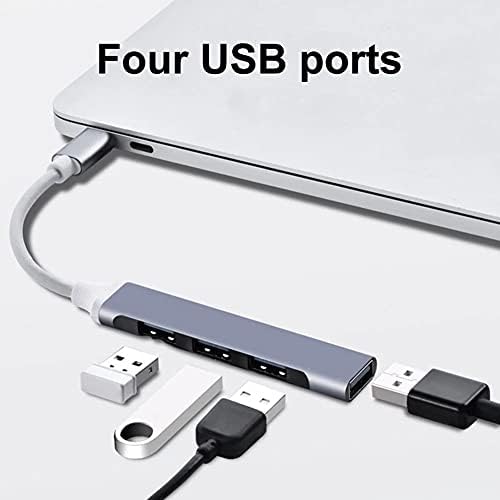 SBSNH 4 Port Típus-C/USB Hub USB3.0 USB Elosztó OTG Adapter Hub USB-hálózati Adapter Splitter USBC központja Egér, Billentyűzet,