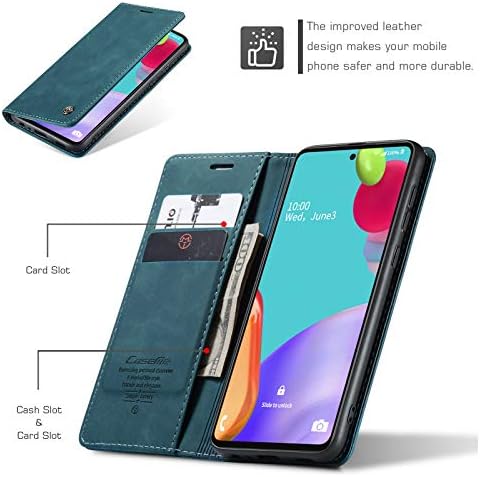 Kowauri Flip tok Samsung Galaxy A52 4G/5G,Bőr Pénztárca Esetben Klasszikus Design-Kártya tartójába Mágneses Bezárása Flip-Szeres