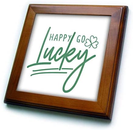 3dRose Szent Patrik Nap Happy Go Lucky - Keretes Lapok (ft-374636-1)