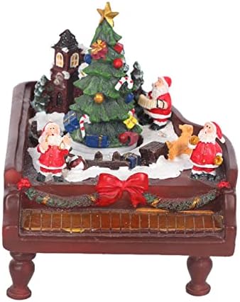 Colcolo Romantikus Gyanta Havas Jelenetről Karácsonyi Piano Music Box Rulírozó Évben Karácsony Otthon Asztali Dekoráció