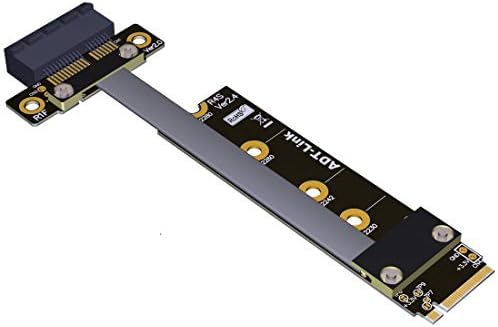 ADT-Link PCIE 3.0 M. 2 NGFF NVMe Kulcs M Hosszabbító Kábel 8G/BPS M. 2 NGFF NVMe, hogy a PCIE 3.0 Kelő Adapter Kártya Kiterjesztése Szalag
