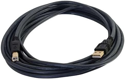 C2G USB-Kábel, USB 2.0 Kábel, USB A-B Kábel, 9.84 Láb (3 m), Fekete, Kábelek, hogy Menjen 45003