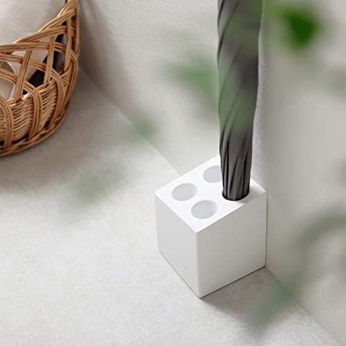 Ideaco Japán Kompakt Minimalista Design Esernyőtartó Mini Kocka 4 Slot Matt Fehér