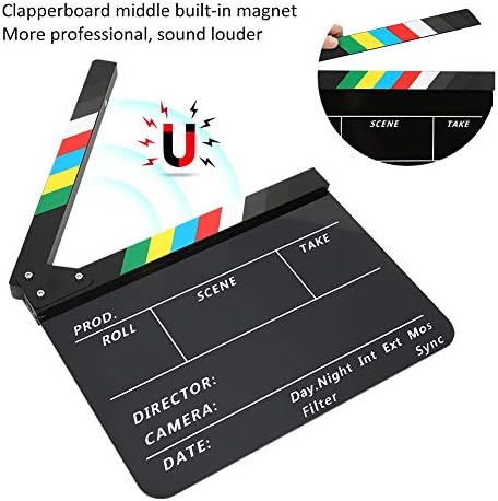 Germer Film Akció Clapperboard, Tiszta Hang Akril Igazgató Clapperboard a Kamera Fényképezés, Videó Gyártás