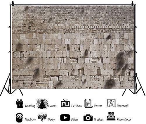 CSFOTO 10x8ft Nyugati Fal Hátteret Ősi Jeruzsálem Háttérben Jeruzsálem Fotó Háttér Tégla Hátterekkel, a Fotózás Jeruzsálemi Fal Hátteret,