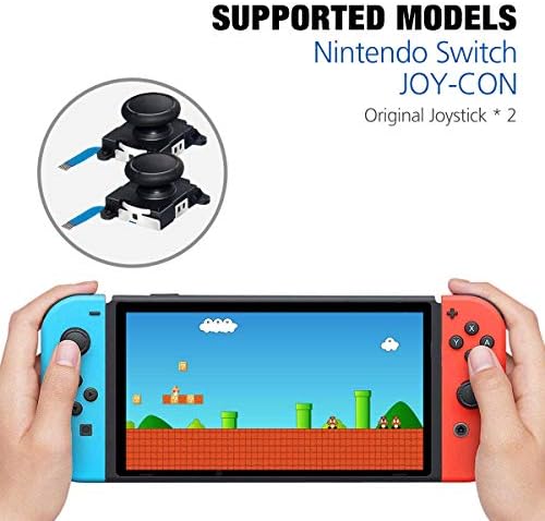 Oussirro 2-Pack 3D Joycon Joystick Csere, Analóg Hüvelykujj Stick Repair Kit N-Kapcsoló Öröm Con Vezérlő, Beleértve a Kereszt Csavarhúzó