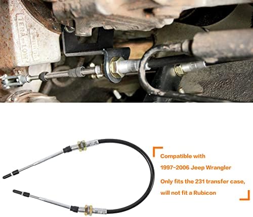 Átadás esetén Kábel Shift Kapcsolat Frissítés nagy teherbírású 1997-2006 Jeep Wrangler TJ