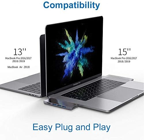 MMOBIEL USB-C-Hub - USB-C Adapter HDMI, 2X USB-C, 3X USB 3.0 SD / TF Kártya Olvasó - 8 Port Hub - Kompatibilis MacBook, iPad,
