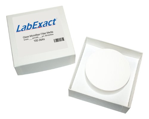 LabExact 1200043 Osztály C Üveg Mikroszálas Szűrő, Binderless Boroszilikát Üveg, az 1,2 µm, 7.0 cm (Csomag 100)