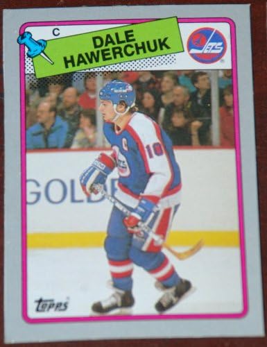 1988-89 Topps Dale Hawerchuk K Winnipeg Jets Doboz Alján NHL Jégkorong Kártya