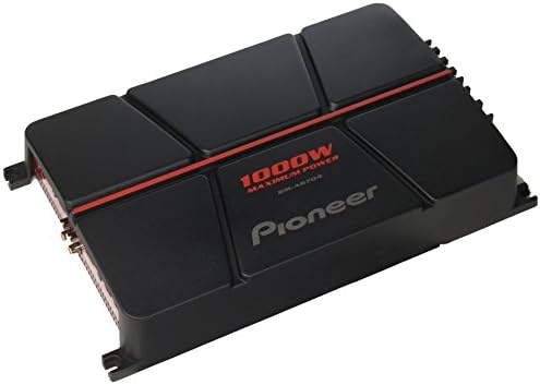 Pioneer GM-A6704 4-Csatornás Hidalható Erősítő Bass Boost,Fekete/piros