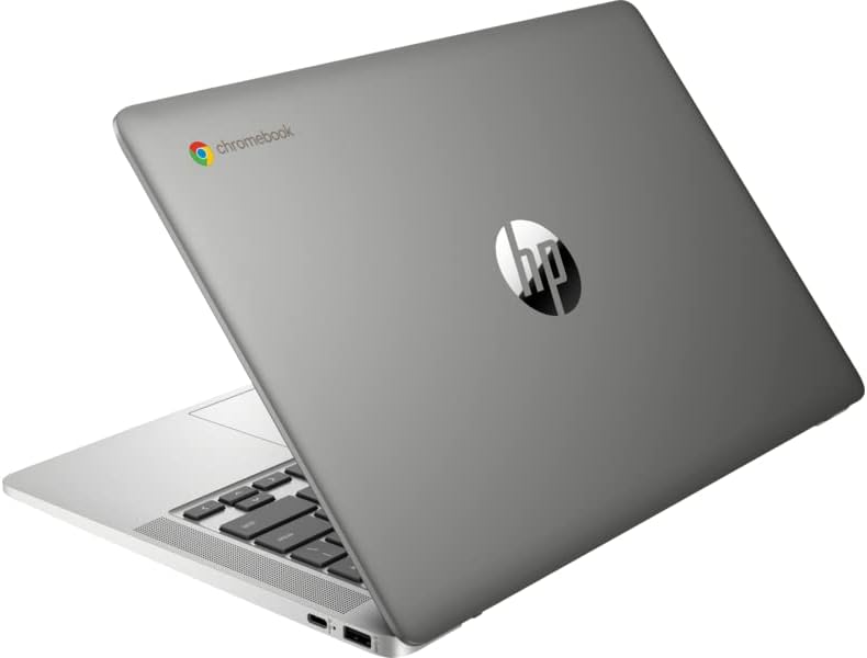 HP Chromebook 14a 14a-na0010cy 14 Intel Celeron N4020 4 GB Memória; 32 GB-os eMMC Tároló Chrome OS Ásványi Ezüst