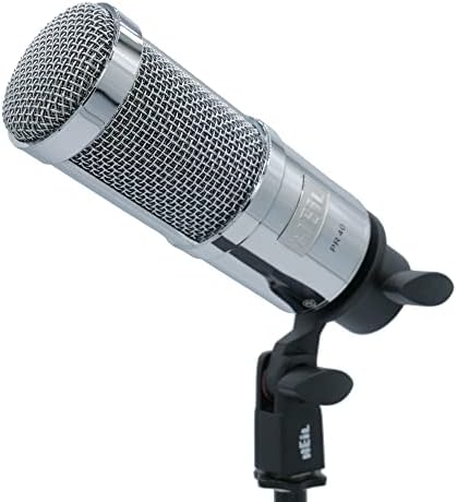 Heil PR 40 Dinamikus Mikrofon Streaming, Podcast, Felvétel, illetve Adás, XLR Mikrofon Élő Zene, Széles Frekvencia, szép Hangzás, Kiváló Hátsó