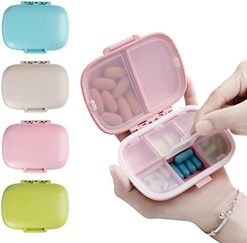 8 Rekeszes Utazási Tabletta Szervező Nedvesség Bizonyíték Kis Gyógyszeres Dobozt a Zsebéből Táska Napi egy Tabletta Esetben Hordozható Gyógyszer,