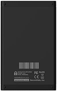 SECUREDATA 500GB SecureDrive KP FIPS 140-2 szilárdtestalapú Meghajtó Pin Authentica, Fekete, SD-KP-12-BL500GB-SSD