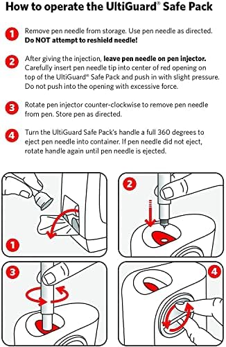 All-in-One UltiGuard Biztonságos Pack Pen Tűk, majd Éles Tartályba Otthoni Inzulin Injekció Biztonságos Tű áll rendelkezésünkre,