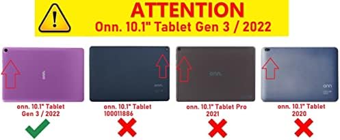 Bowtus Aon 10.1 Tablet Gen 3 Esetben (2022 Modell) / 100071485, [Kitámasztó] [Esetben Gyerekeknek] Ütésálló Szilikon Tabletta