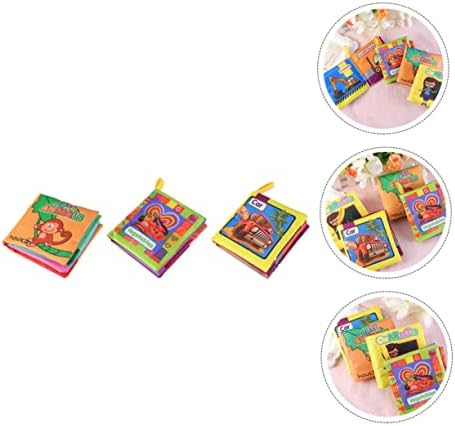 Toyvian 3pcs Baba Könyv 3D-s Könyvek Gyerekeknek Baba & Kisgyermek Játékokat, Könyveket a Baba Ruhával, Törhetetlen Ruhával Könyvek