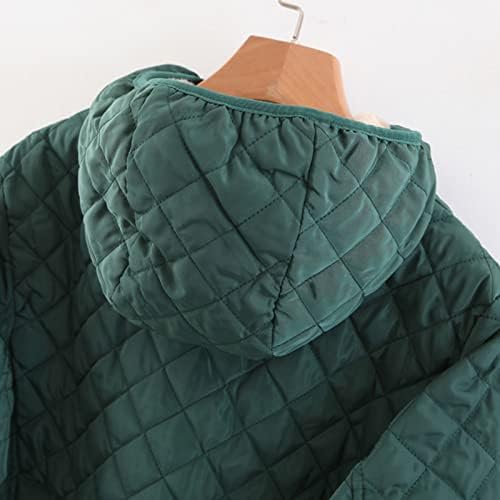 Kabátok Női Alkalmi Alkalmi, Laza, Meleg, Kényelmes, Vastag Plus Size Kockás kapucnis felső Cipzárral Hosszú Ujjú Polár Kabátok