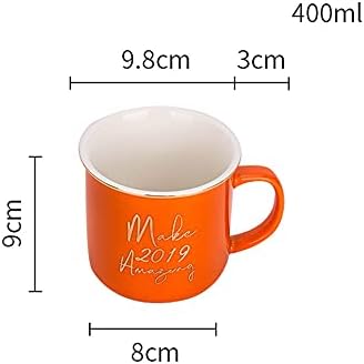 GJCQZQ Egyszerű Porcelán 400ml Kávét,13.52 oz Kreativitás Újrafelhasználható Koktél Kókusz Csésze Melegebb, Bögrék, a Fogantyú