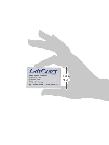 LabExact 1200369 E Osztály Üveg Mikroszálas Szűrő, Binderless Boroszilikát Üveg, 1.5 µm, 2.1 cm (Csomag 100)