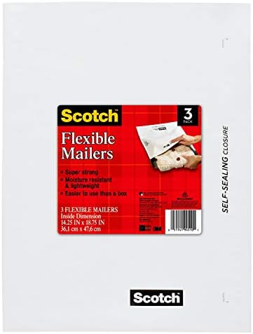 Skót Rugalmas Poli Mailer, 14.25 x 18.75 Cm, 3-Pack (8990W-3) (Csomag 120, 360 szám)
