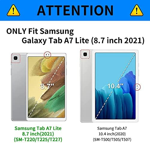 Galaxy Tab A7 Lite Esetben PU Bőr Smart Cover Állítható Állvány Shakeproof védőtok Samsung Galaxy Tab A7 Lite 8.7 hüvelyk 2021 - Sárga Napraforgó