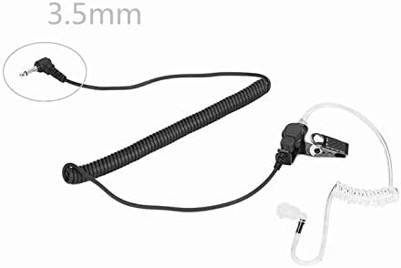 Yolipar 2DB 3,5 mm-es Biztonsági Egyetlen-Drót Figyelj Csak Fülhallgató Walkie-Talkie Titkos Tansparent Akusztikus Cső Fülhallgató Rendőrség