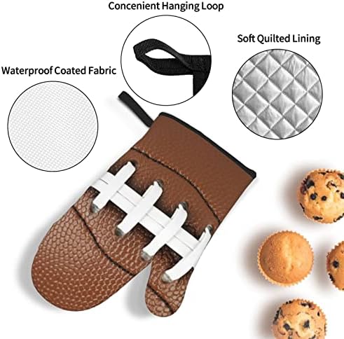 3D-s Amerikai Futball hőálló Kemence Kesztyűt, kaspókat, Készletek