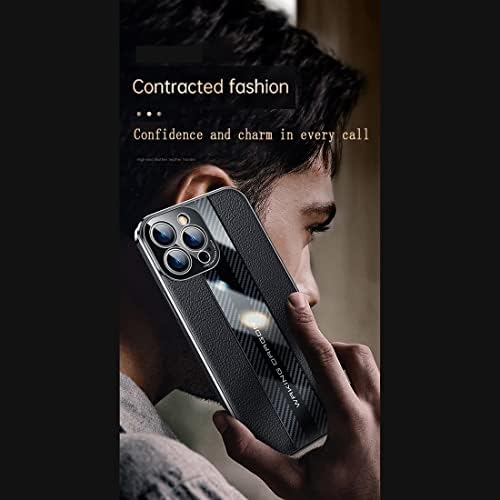 Telefon burkolata Bőr + Szénszálas Esetben Tervezett Kompatibilis Huawei Honor X30 kamerás Védelem, Teljes Test Ütésálló Védő Telefon Esetében