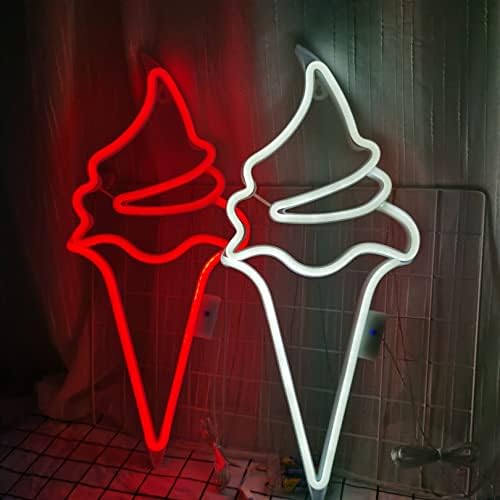 MYAOU LED Neon fagylalt, Jégkrém Fal Alá a hideg Fény Wall Art Hálószoba Dekoráció Otthon Tartozékok Fél Ünnep, Pub, USB Powered