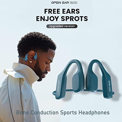 Csontvezetéses Sport Nyitott Fejhallgató Vezeték nélküli Bluetooth-Kerékpározás Fülhallgató, Hogy Ne Menjen be A Fülét Mic Vízálló
