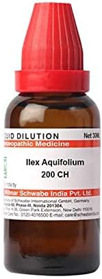 Dr. Willmar a Csomag India Ilex Aquifolium Hígítási 200 CH Üveg 30 ml Hígító