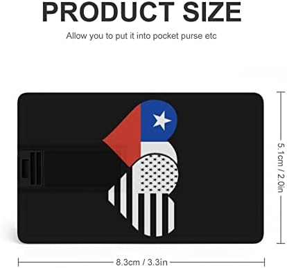 Chile, Fekete Amerikai Zászló Hitel, Bank Kártya, az USB Flash Meghajtók Hordozható Memory Stick Kulcsot Tároló Meghajtó 64G