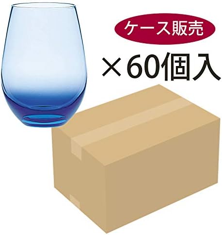 東洋佐々木ガラス Toyo Sasaki Üveg T-24104HS-CUG Pohár, Víz Variáció, Kék, Kb. 12.2 fl oz (360 ml), Csomag 60