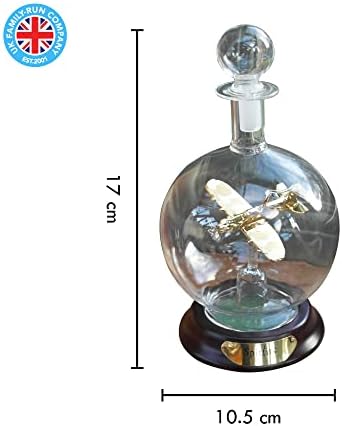 Díszes üveg modell egy Spitfire repülőgép egy dekoratív üveg palack | emlék | ajándékok férfiaknak | WW2 ajándék | háborús emlékek