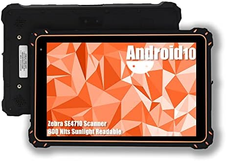 GHKJOK Masszív Android Tablet Lapolvasó: 8 Inch Strapabíró Tabletta Android 10 Heavy Duty Tabletta 1200 * 1920 IPS LCD 800 Nit Napfény