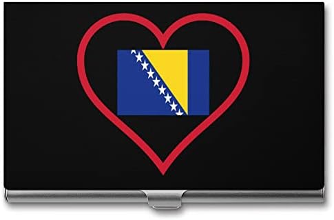 Imádom a Bosnyák Piros Szív Üzleti IGAZOLVÁNY Jogosultja Silm Esetben Szakmai Fém névjegykártya Szervező Zseb