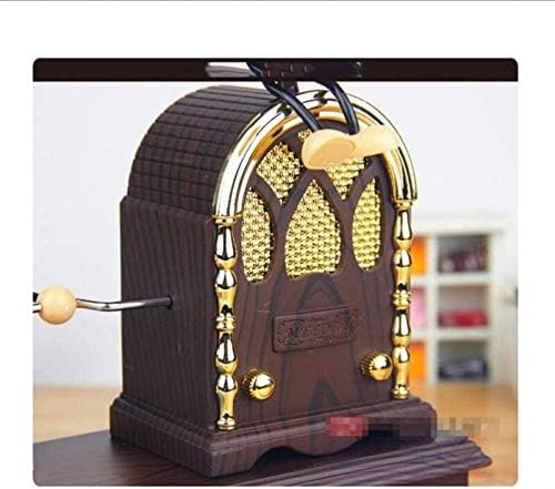 ALREMO HUANGXING - Kézműves Music Box Zene, Ékszeres Doboz, Utánzás Zene Doboz Fából készült Baba Téglalap alakú Ékszer Tároló Ajándék
