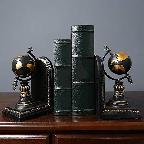 KJHD ZYZMH Globe Bookend Gyanta Figurák Retro Globe Könyv Állvány Modell Miniatűr Díszek Kreatív Kézműves Háztartás, Dekoráció