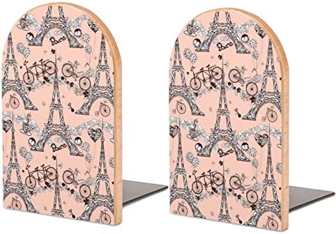 Párizs Torony Kerékpár Könyv Véget ér a Polcok Fából készült Könyv Állni Könyvet tartó Könyvtár az Iskola Office Home Tanulmány Dekoráció
