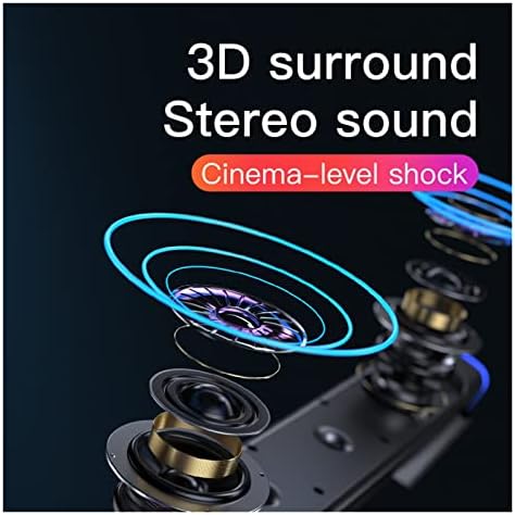 FFIS 3D Surround Soundbar Bluetooth 5.0 Hangsugárzó Vezetékes Számítógép Sztereó Hangszórók, Mélynyomó Hang, bár a Laptop,