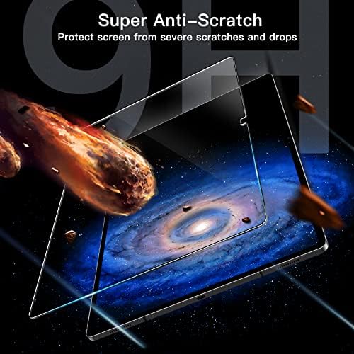 JETech képernyővédő fólia Samsung Galaxy Tab S8 Ultra (14.6-Es, 2022 Modell, SM-X900/SM-X906), Könnyű Telepítés Keret Edzett Üveg