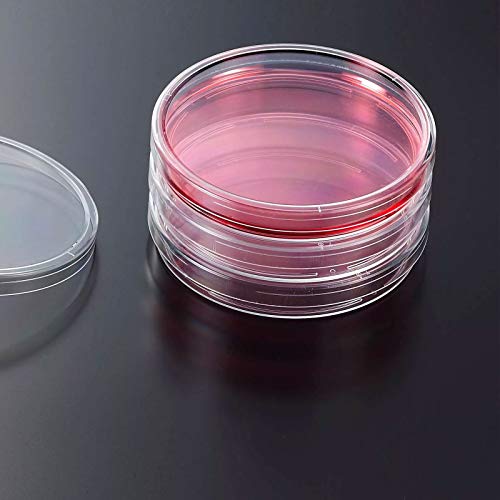 ZOENHOU 80 DB 90 x 15 mm-es Műanyag Petri-csésze, Tiszta Kultúra Tál Fedő Steril Petri-csészében, beleértve a 100 DB 3 ml Műanyag Átutalás
