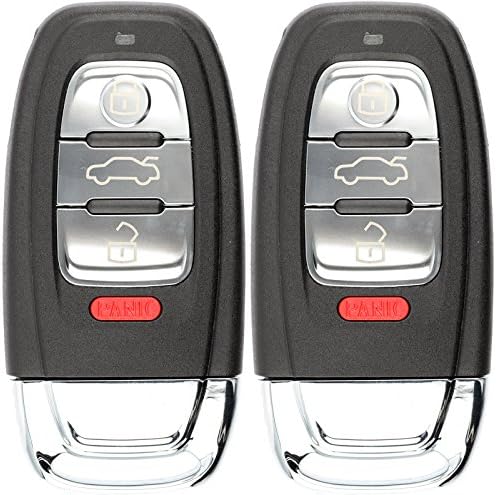 KeylessOption Kulcsnélküli Bejegyzés Távirányító Autó, Intelligens Kulcs, Fob Csere Audi IYZFBSB802 (Csomag 2)